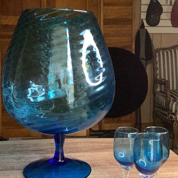 Blue Glassware - $45 - Picture 3 of 5